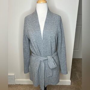 Theory Malinka Cashmere Belted Cardigan Sweater Women's Petite P $475